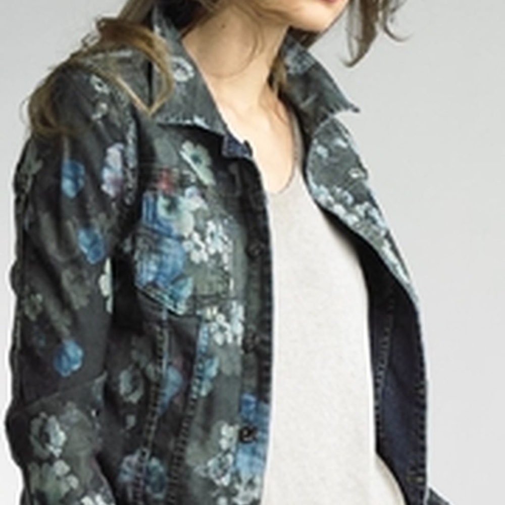 Reversible Floral Denim Jacket